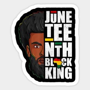 Juneteenth, Black King, Black Father, Black Man, Balck Lives Matter Sticker